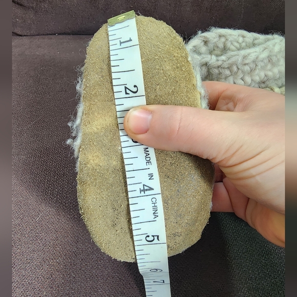 Wool & Leather Infant Slippers - Picture 5 of 5